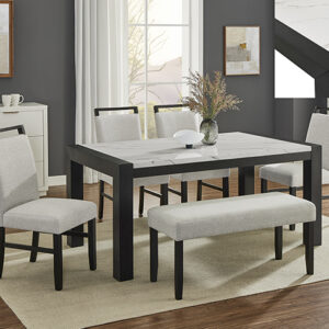 JULES FAUX MARBLE DINING GROUP - Image 1