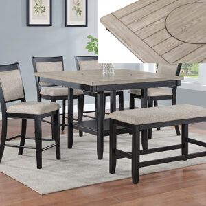 FULTON CT HT DINING LIGHT GREY - Image 1