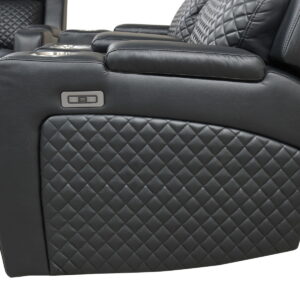 Bravo – Power Sectional – Black - Image 3