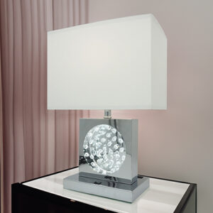 6289T-CR TABLE LAMP CHROME-LED ACCENT - Image 1