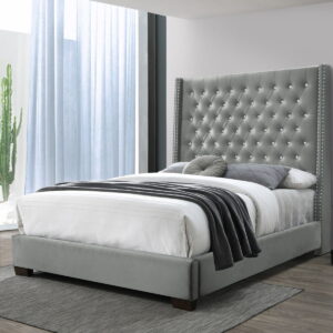 Sasha – Queen Bed – Grey - Image 1