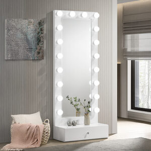 B4852WH-DB-SET LUXO TALL LIGHTED VANITY W/DRAWER - Image 1