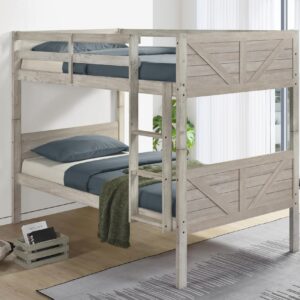 Barn – T/T Bunk Bed – White - Image 1