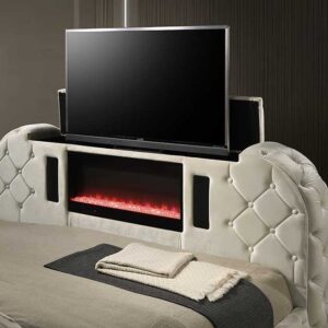 Valentina – Queen Bed – Cream - Image 2