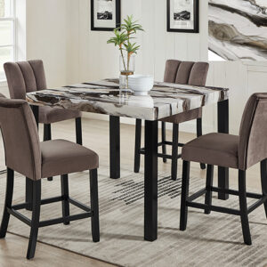 VEGA FAUX MARBLE CT HT DINING - Image 1