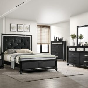 LILA BLACK BEDROOM GROUP - Image 1